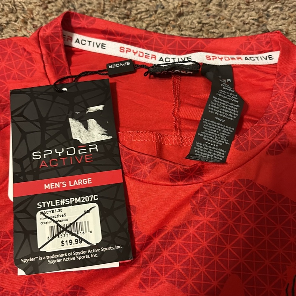 Men’s spyder active short sleeve shirt - Picture 2 of 3